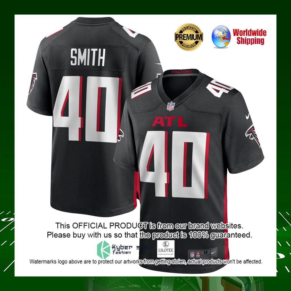 nfl keith smith atlanta falcons nike black football jersey 1 647