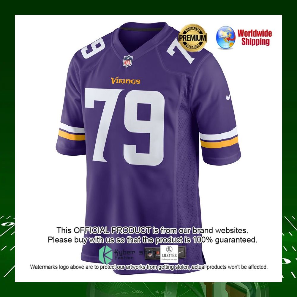nfl kenny willekes minnesota vikings nike purple football jersey 2 430