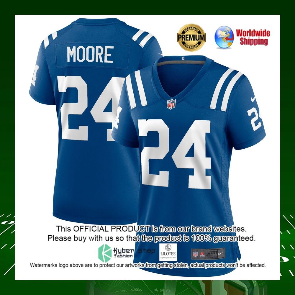 nfl lenny moore indianapolis colts nike womens royal football jersey 1 645