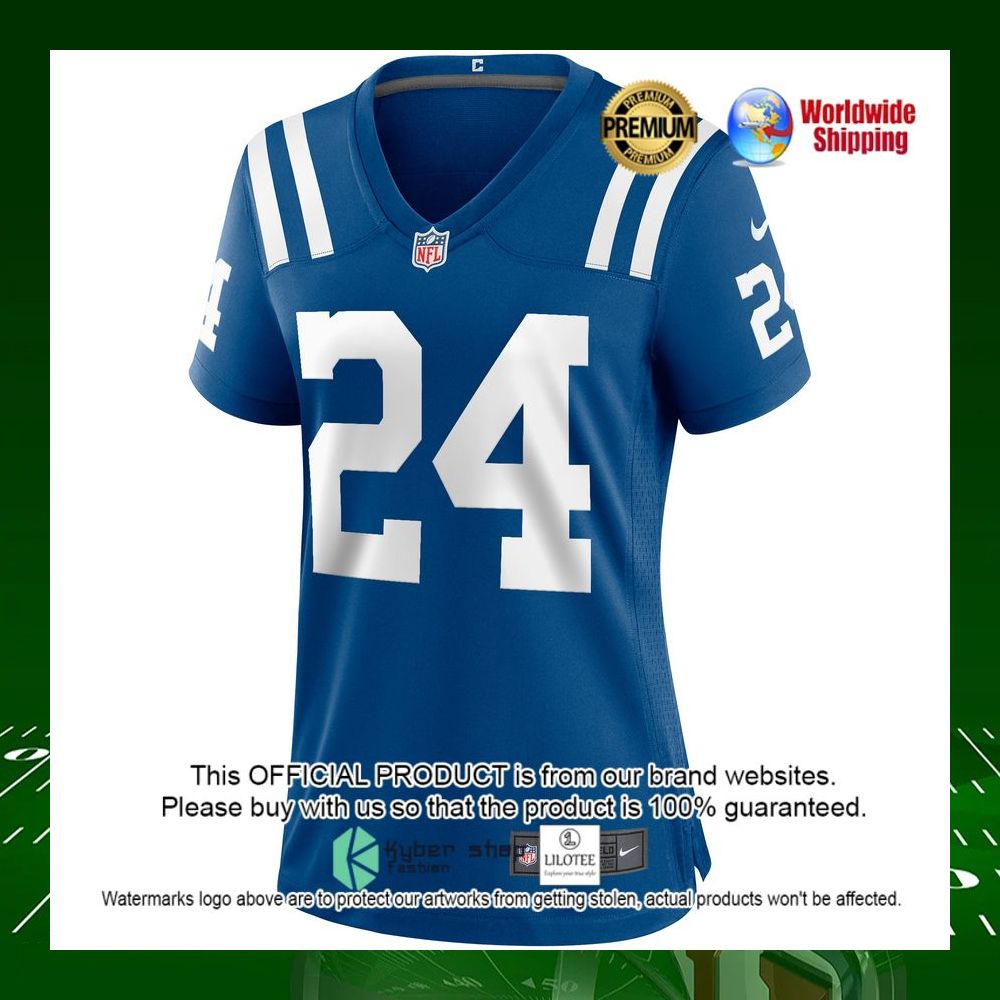 nfl lenny moore indianapolis colts nike womens royal football jersey 2 452