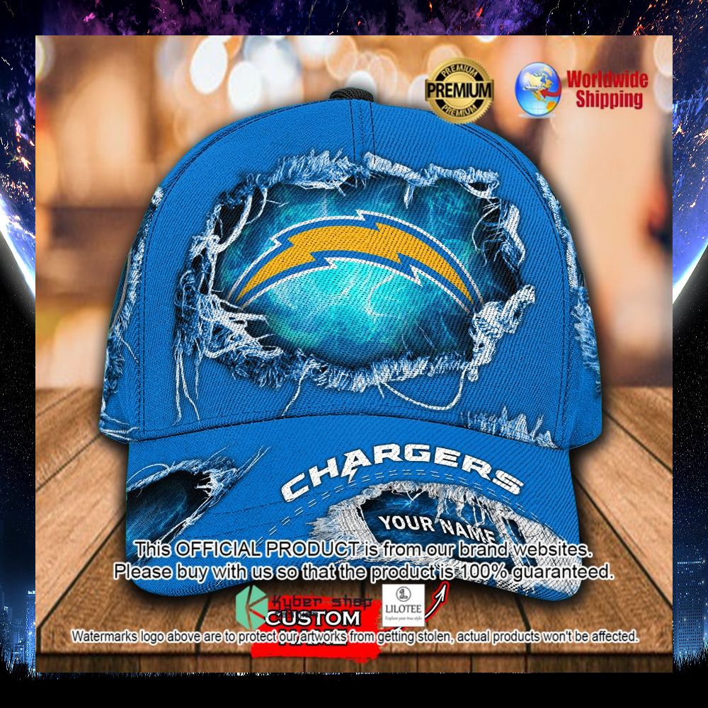 nfl los angeles chargers custom name cap 1 421