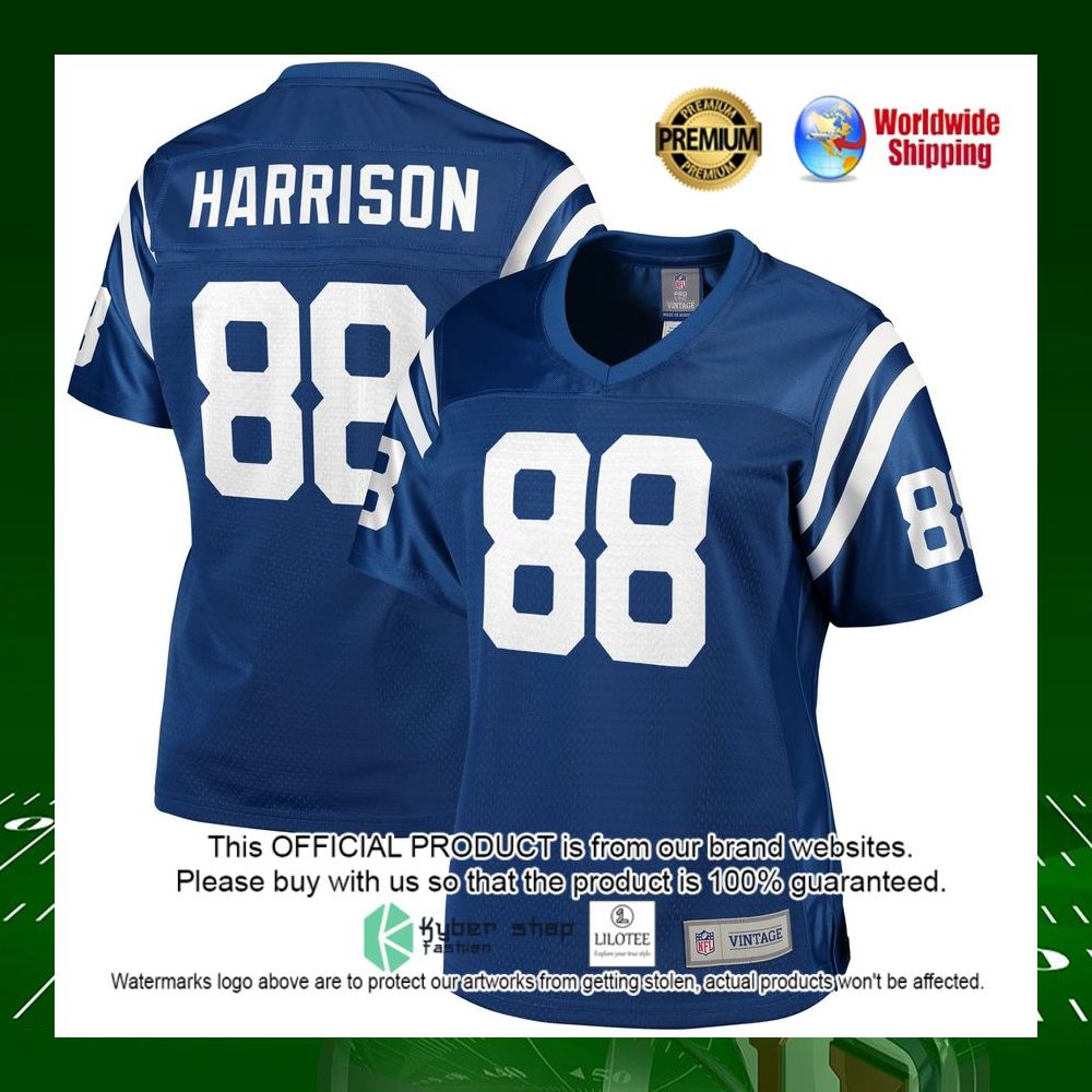 nfl marvin harrison indianapolis colts pro line womens replica royal football jersey 1 47