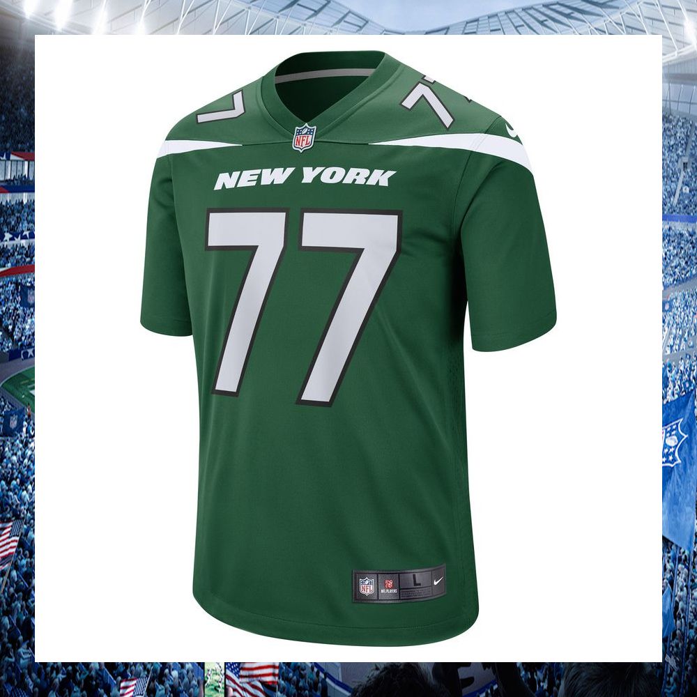 nfl mekhi becton new york jets nike gotham green football jersey 2 887