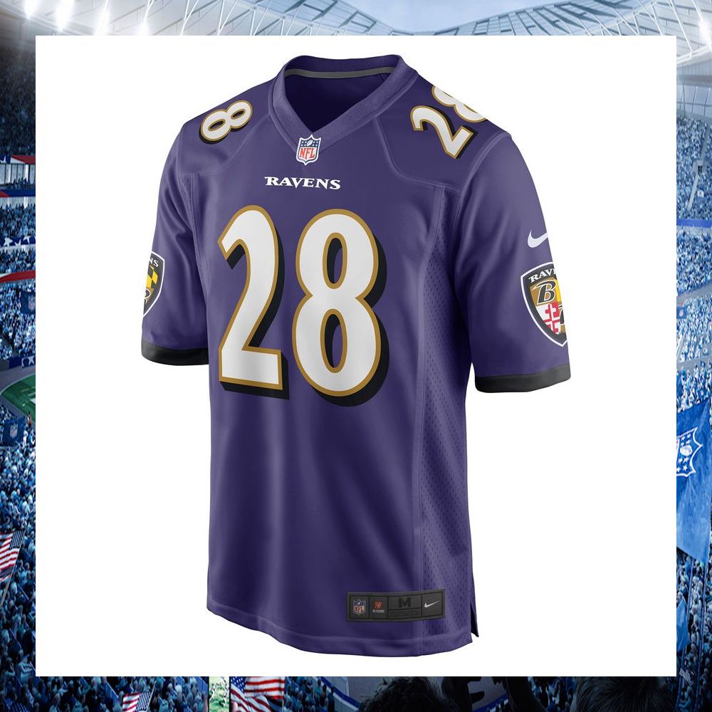 nfl mike davis baltimore ravens nike purple football jersey 2 47