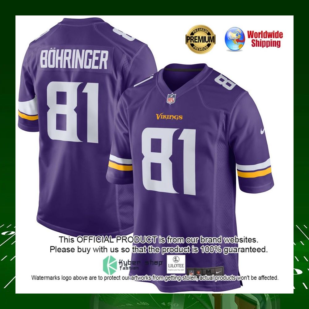 nfl moritz bohringer minnesota vikings nike team color purple football jersey 1 556