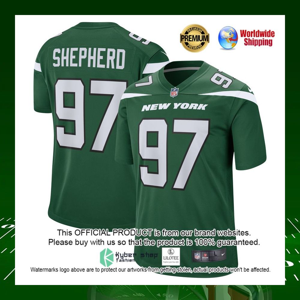 nfl nathan shepherd new york jets nike gotham green football jersey 1 809