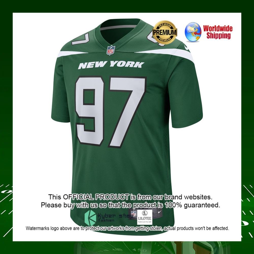 nfl nathan shepherd new york jets nike gotham green football jersey 2 452