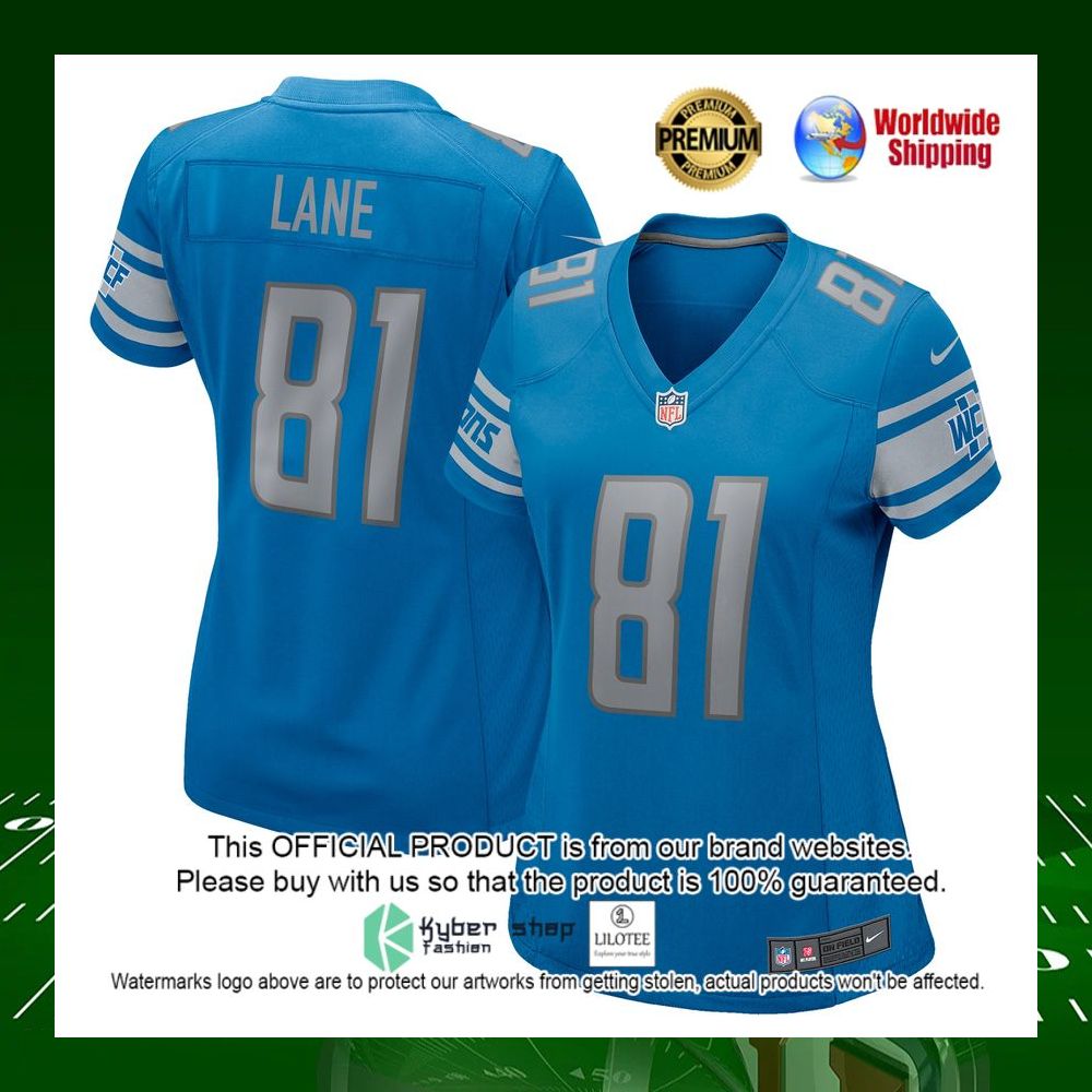 nfl night train lane detroit lions nike womens blue football jersey 1 196