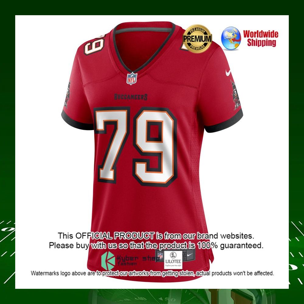 nfl patrick oconnor tampa bay buccaneers nike womens red football jersey 2 310