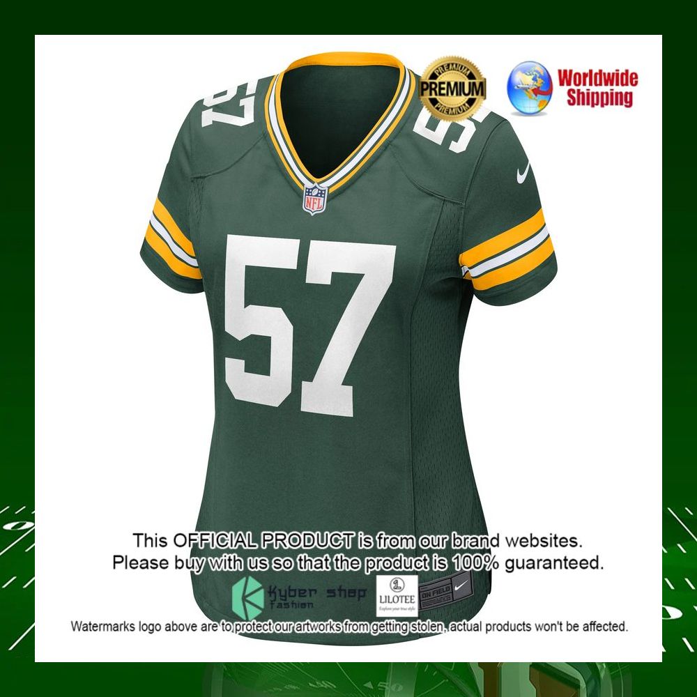 nfl ray wilborn green bay packers nike womens green football jersey 2 239