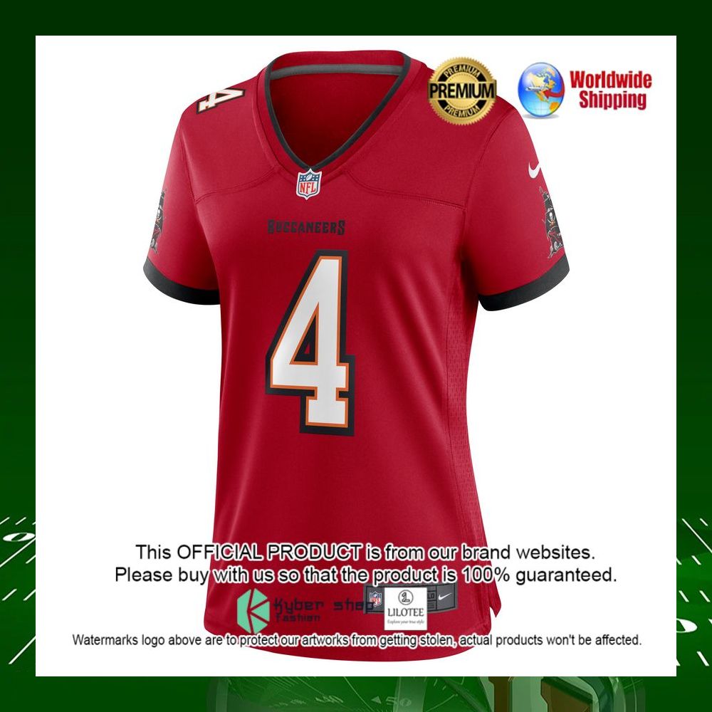 nfl ryan griffin tampa bay buccaneers nike womens red football jersey 2 81
