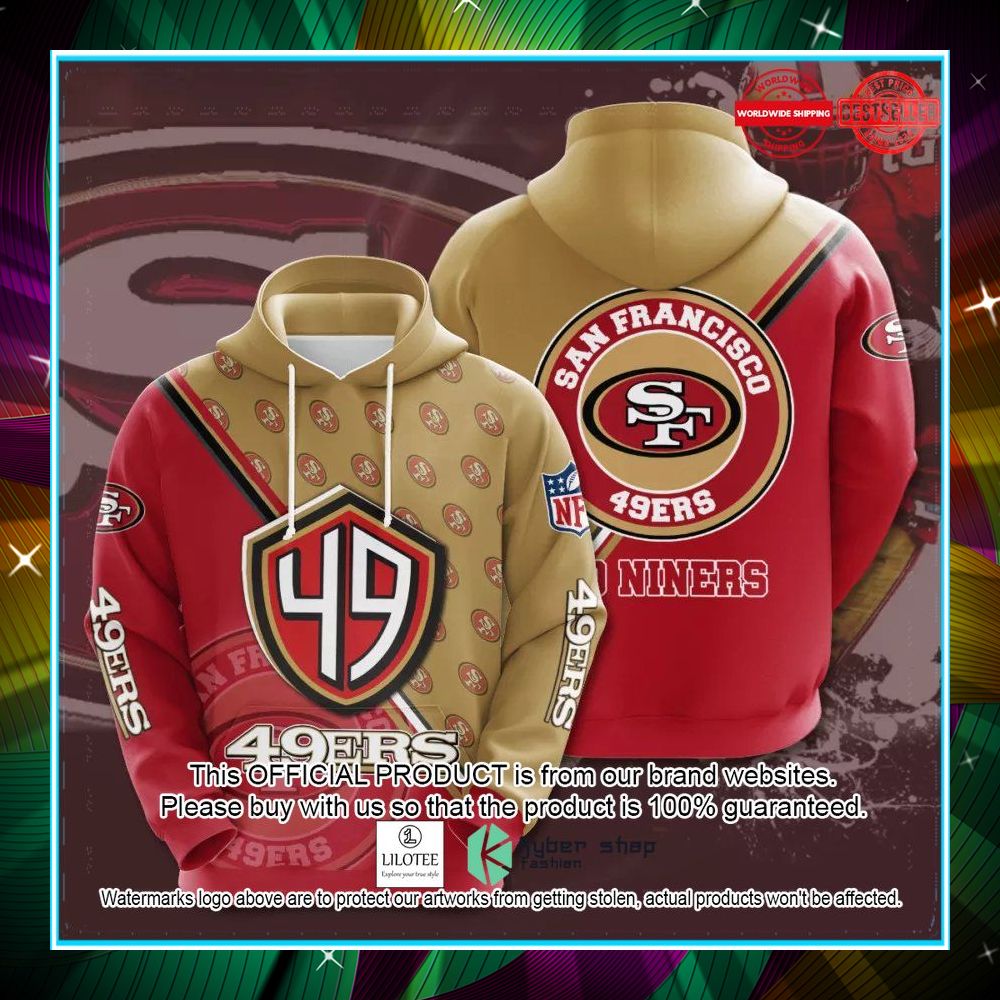 nfl san francisco 49ers team logo hoodie 1 337