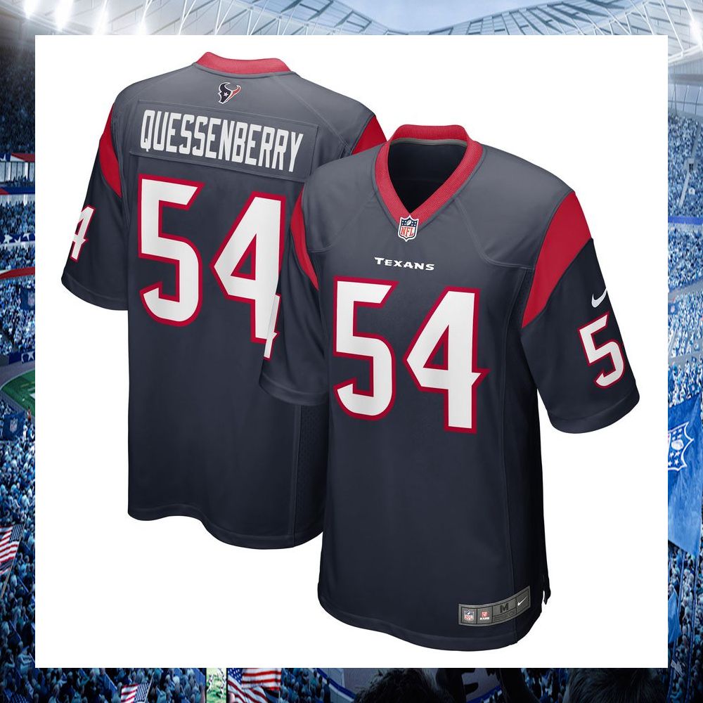 nfl scott quessenberry houston texans nike navy football jersey 1 961