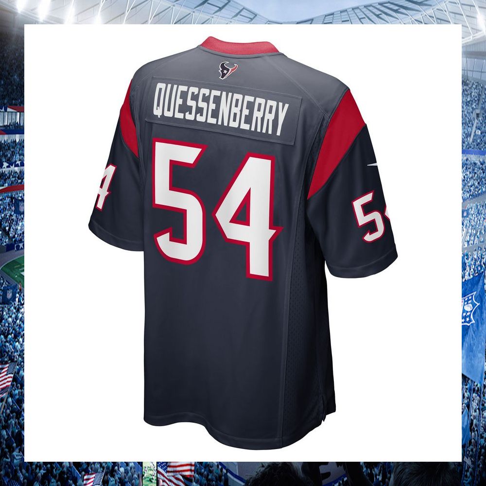 nfl scott quessenberry houston texans nike navy football jersey 3 109
