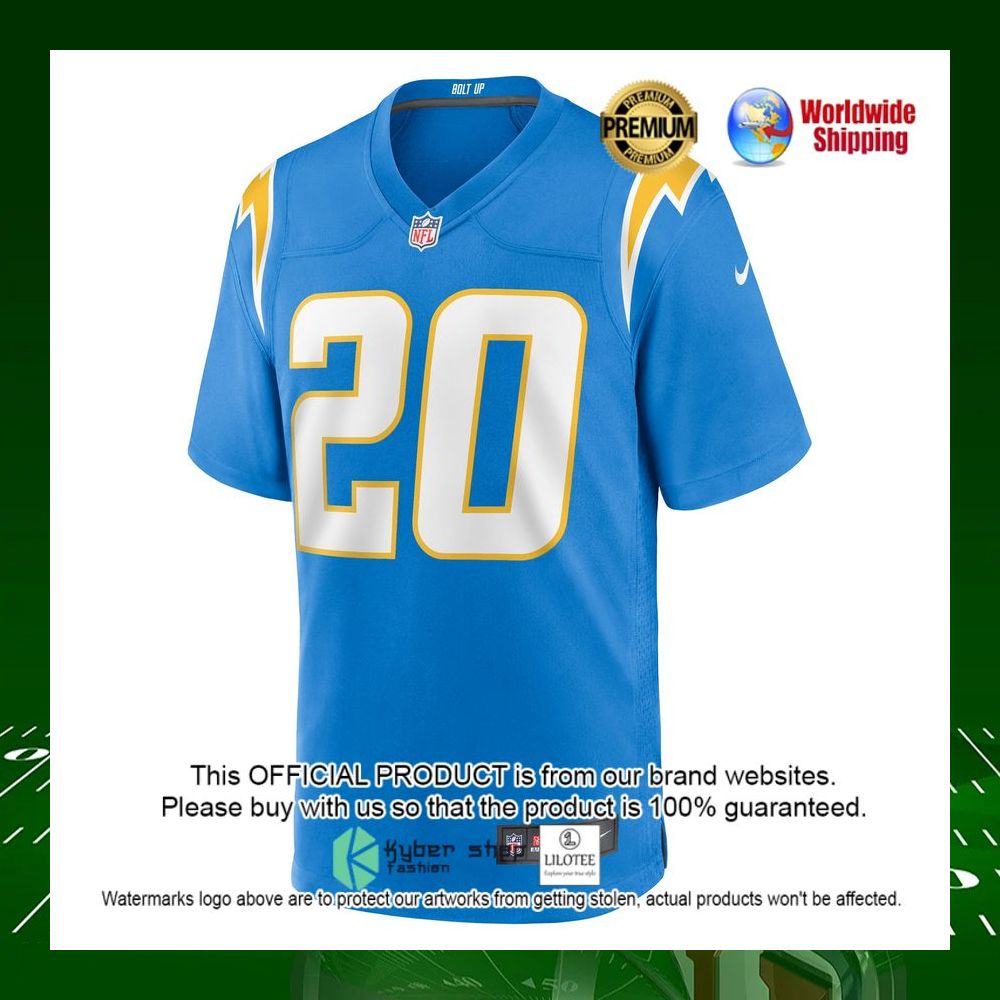 nfl tevaughn campbell los angeles chargers nike powder blue football jersey 2 931