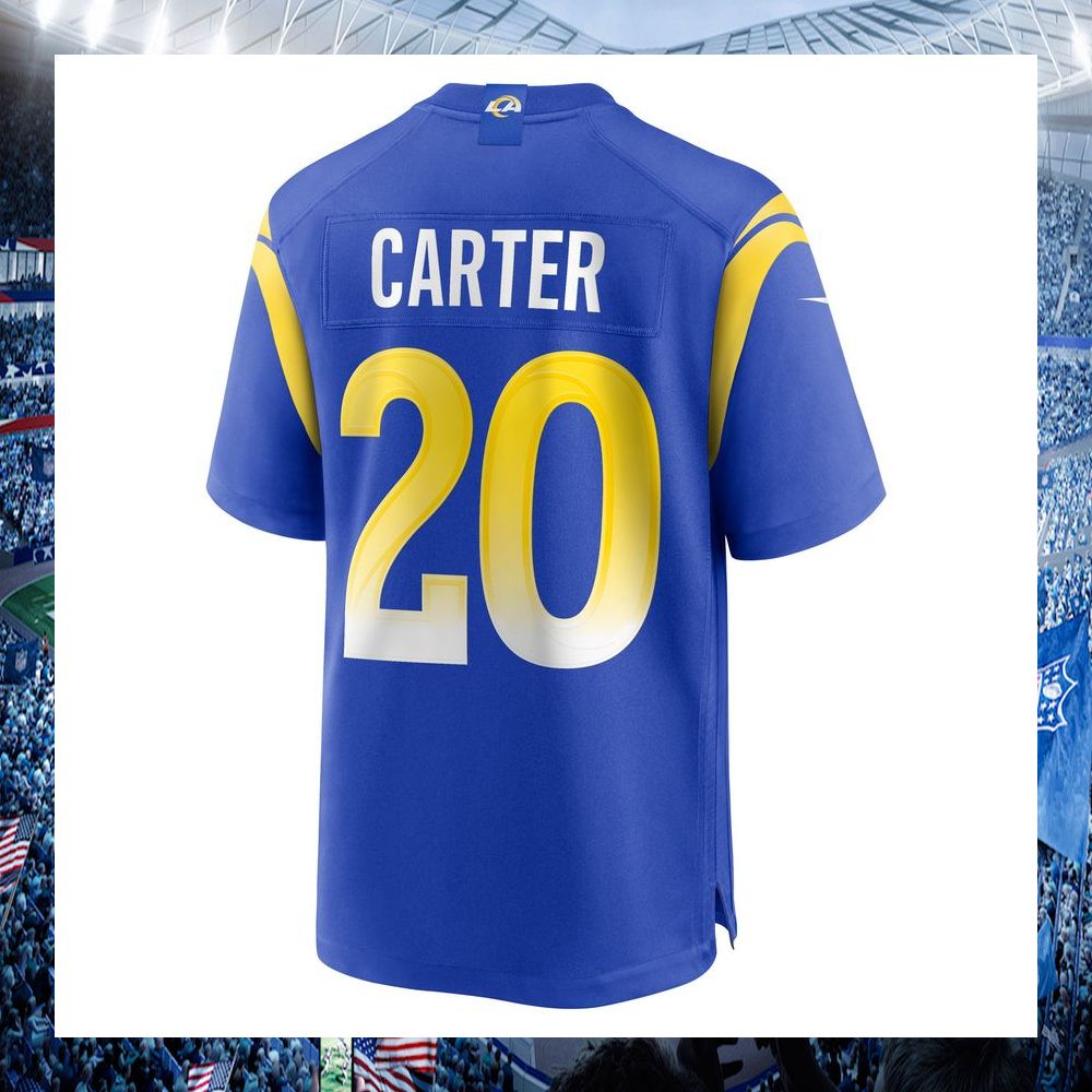 NFL TJ Carter Los Angeles Rams Nike Royal Football Jersey - LIMITED EDITION 3 nfl tj carter los angeles rams nike royal football jersey 3 407
