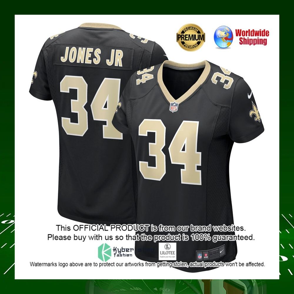 nfl tony jones jr new orleans saints nike womens black football jersey 1 367