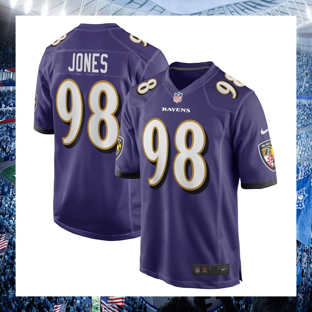 nfl travis jones baltimore ravens nike purple football jersey 1 971
