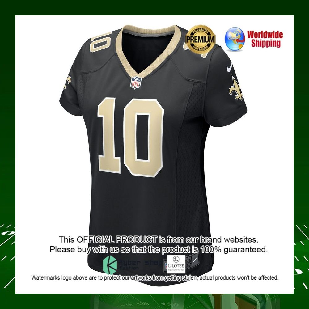 nfl trequan smith new orleans saints nike womens black football jersey 2 530