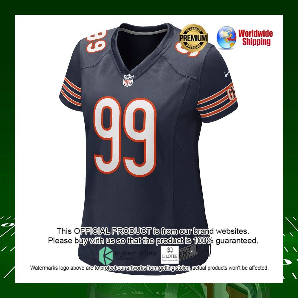 nfl trevis gipson chicago bears nike womens navy football jersey 2 181