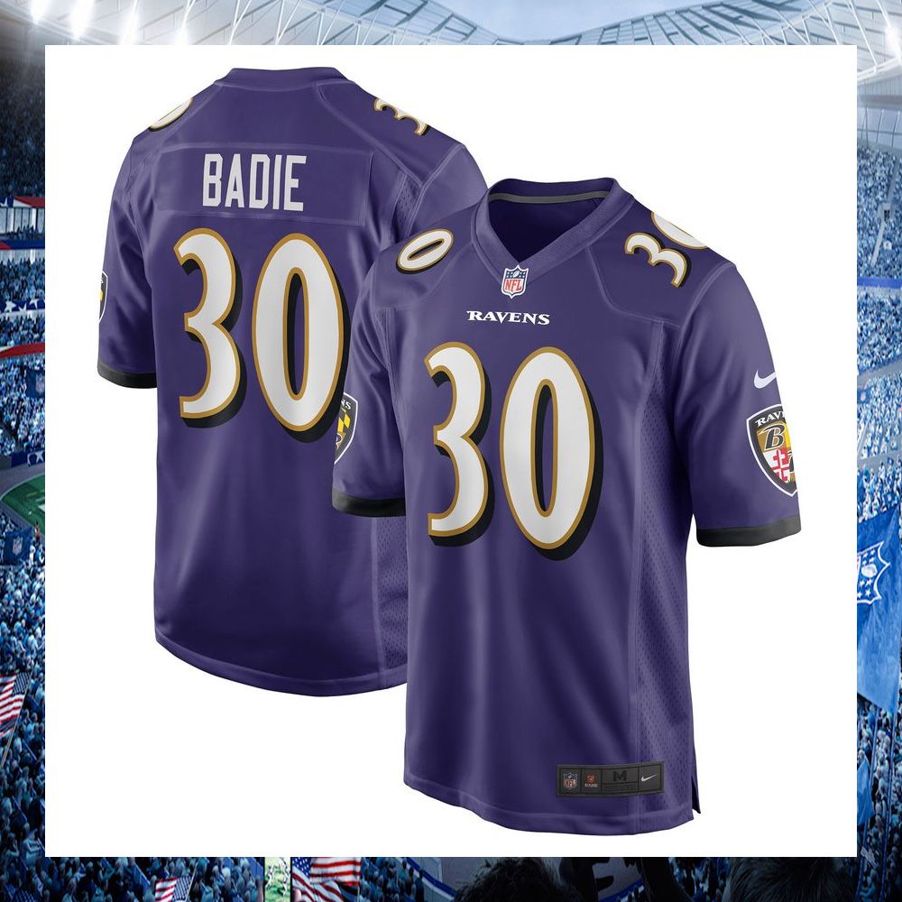 nfl tyler badie baltimore ravens nike purple football jersey 1 724