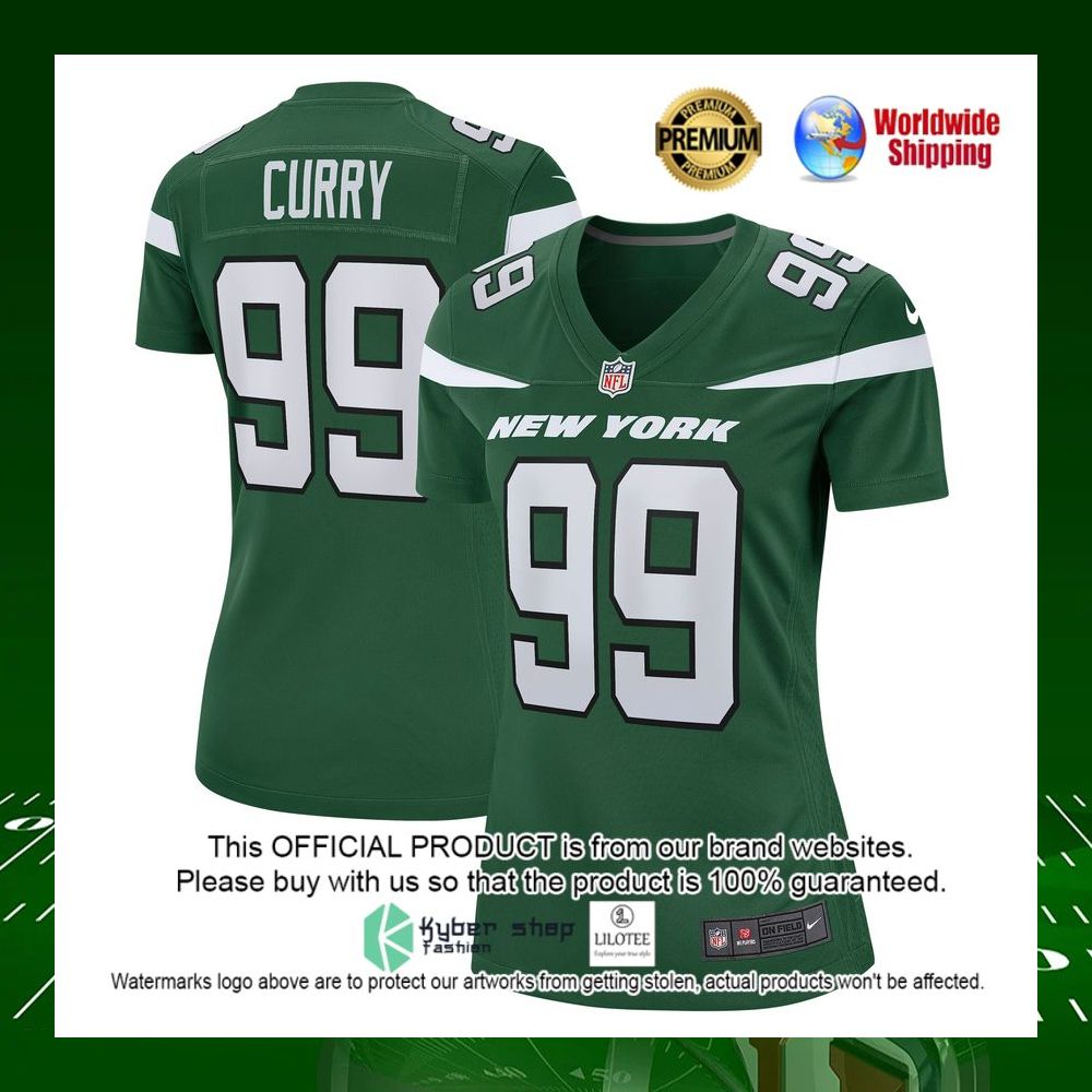 nfl vinny curry new york jets nike womens gotham green football jersey 1 562