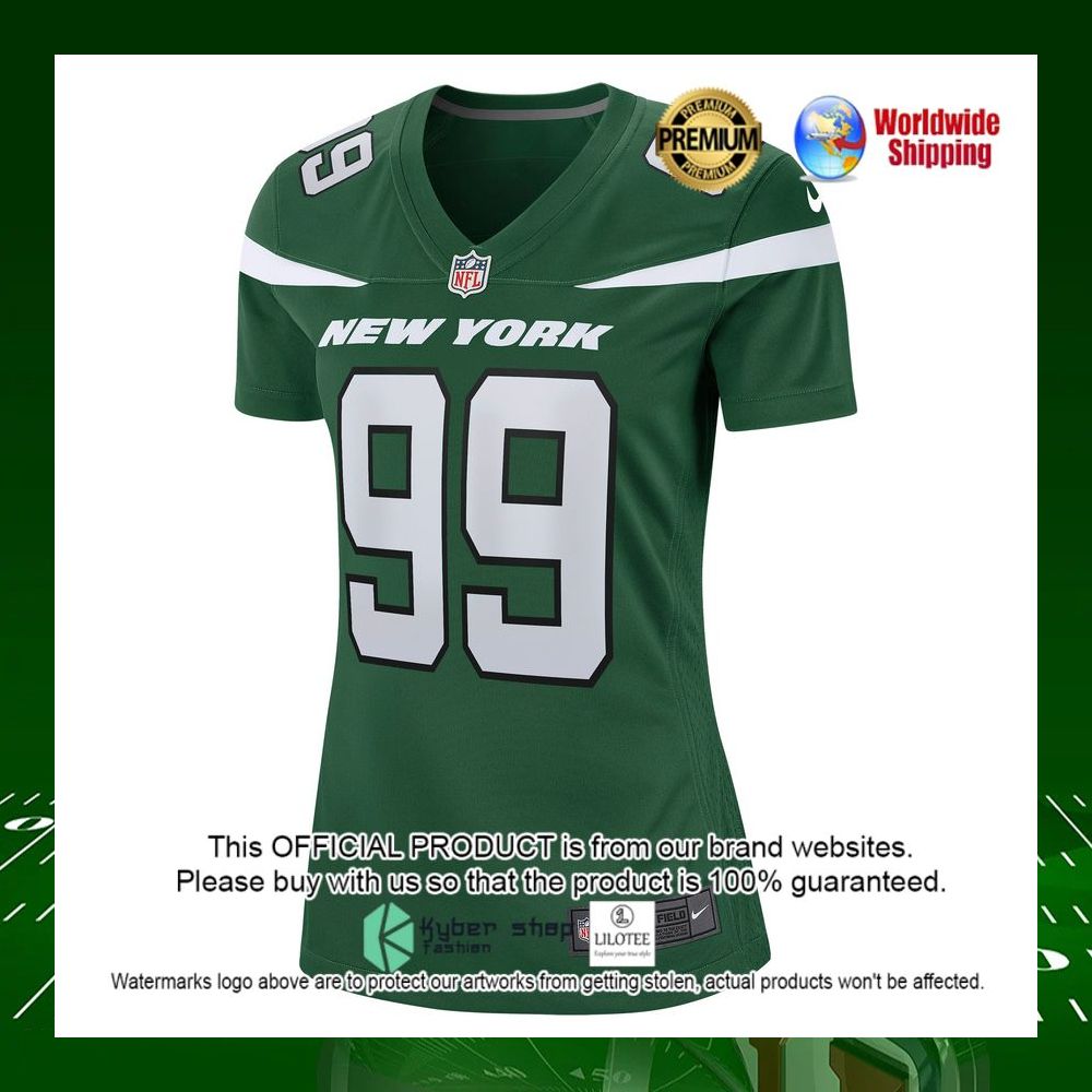 nfl vinny curry new york jets nike womens gotham green football jersey 2 482