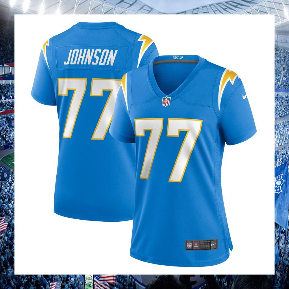 nfl zion johnson los angeles chargers nike womens powder blue football jersey 1 620