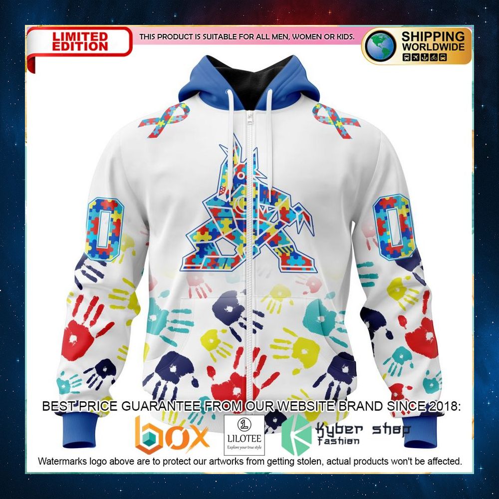 nhl arizona coyotes autism awareness personalized 3d hoodie shirt 2 261