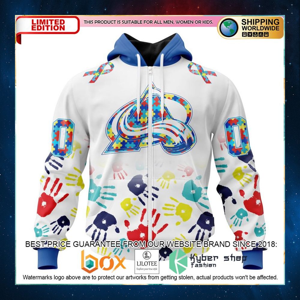 nhl colorado avalanche autism awareness personalized 3d hoodie shirt 2 875