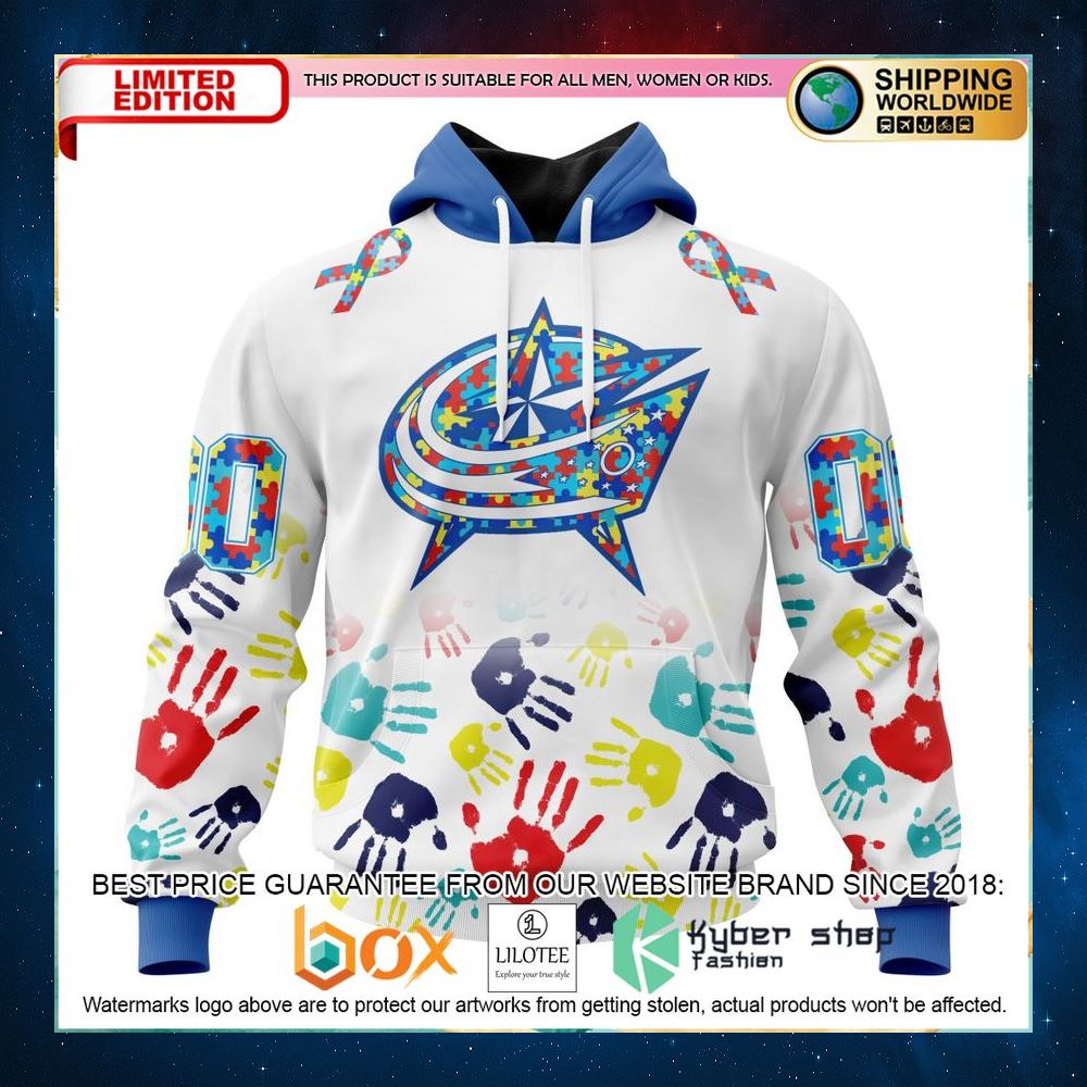 nhl columbus blue jackets autism awareness personalized 3d hoodie shirt 1 512