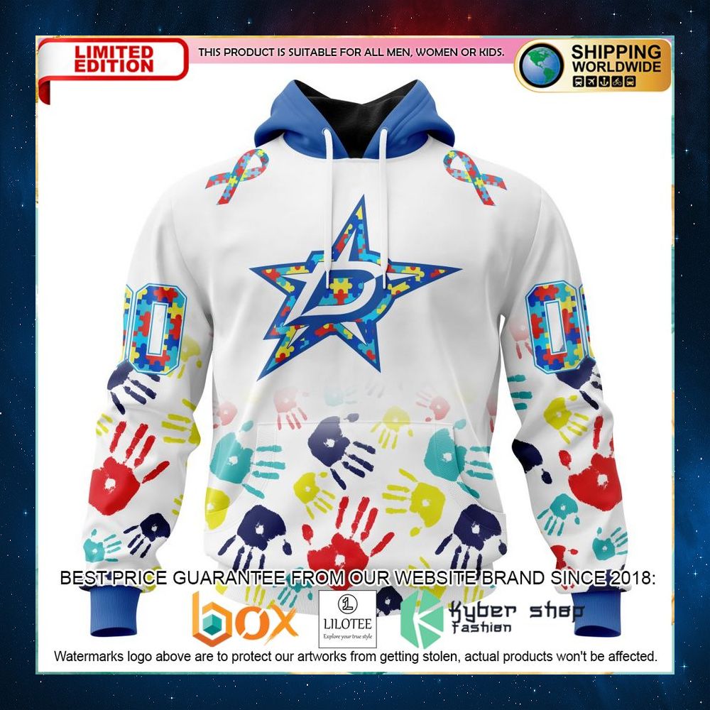 nhl dallas stars autism awareness personalized 3d hoodie shirt 1 207