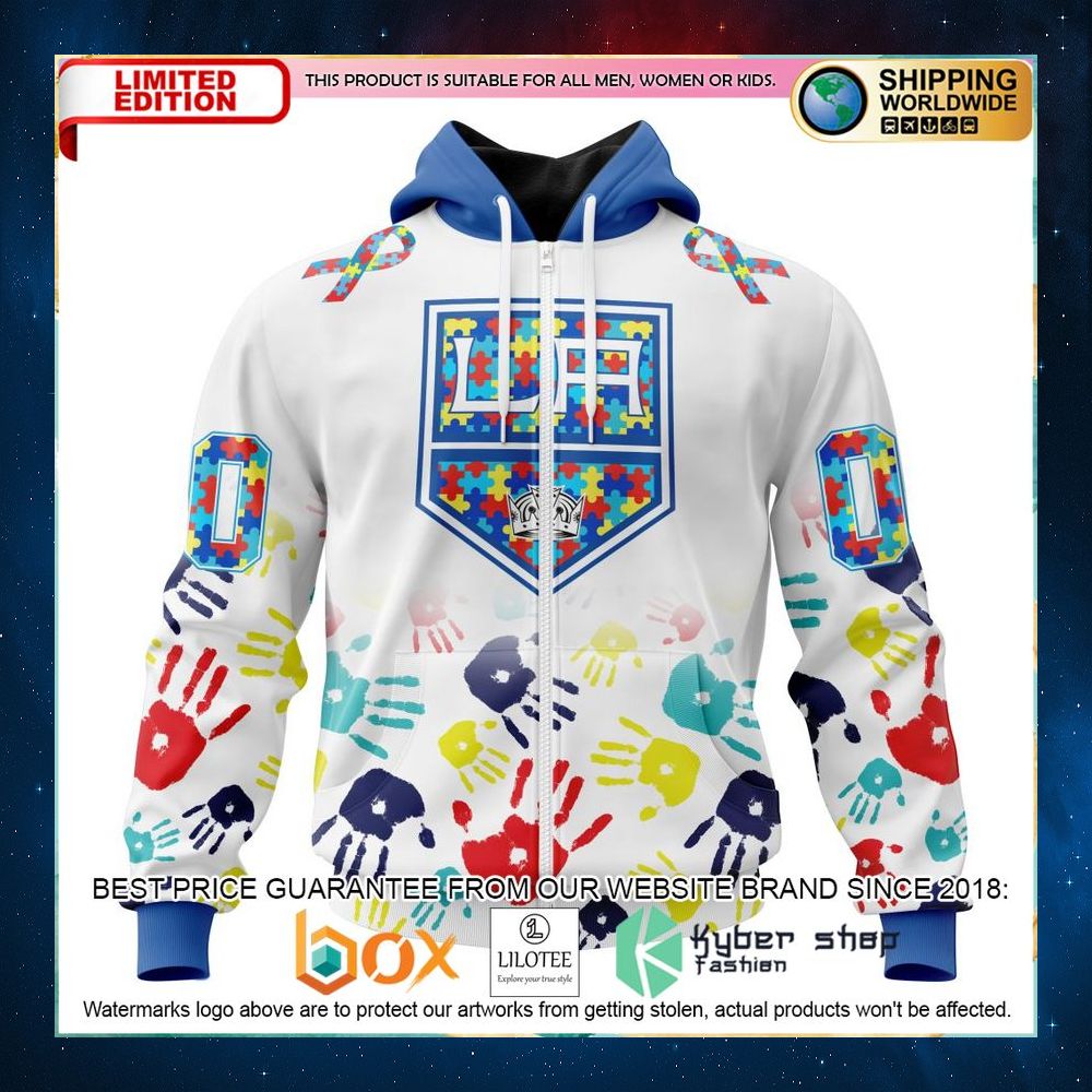 nhl los angeles kings autism awareness personalized 3d hoodie shirt 2 951