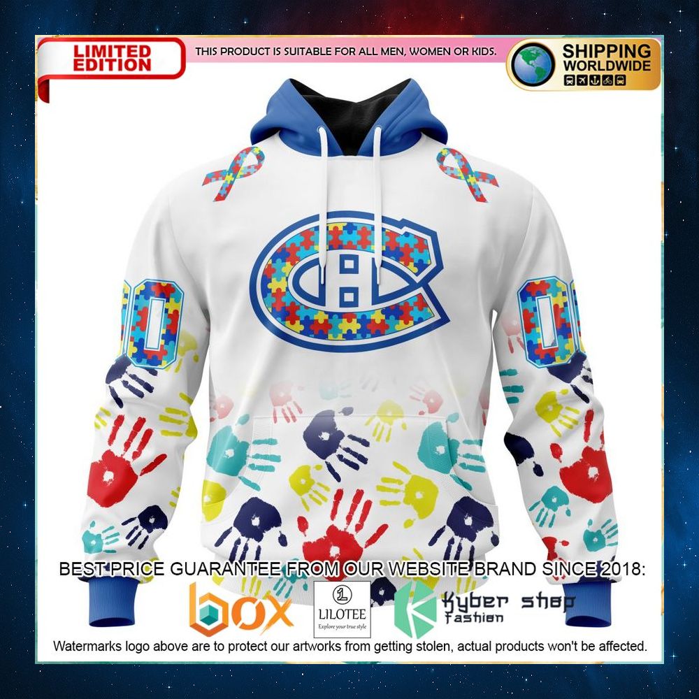 nhl montreal canadiens autism awareness personalized 3d hoodie shirt 1 65
