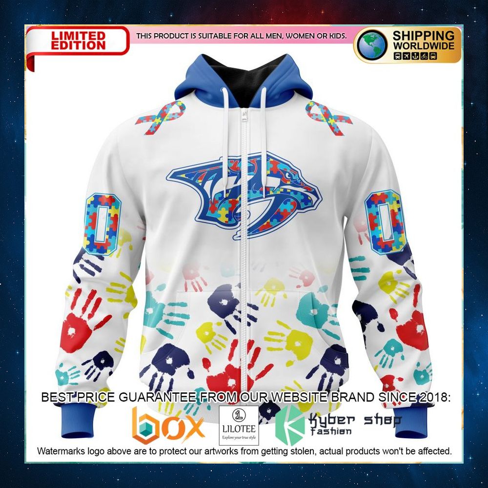 nhl nashville predators autism awareness personalized 3d hoodie shirt 2 818