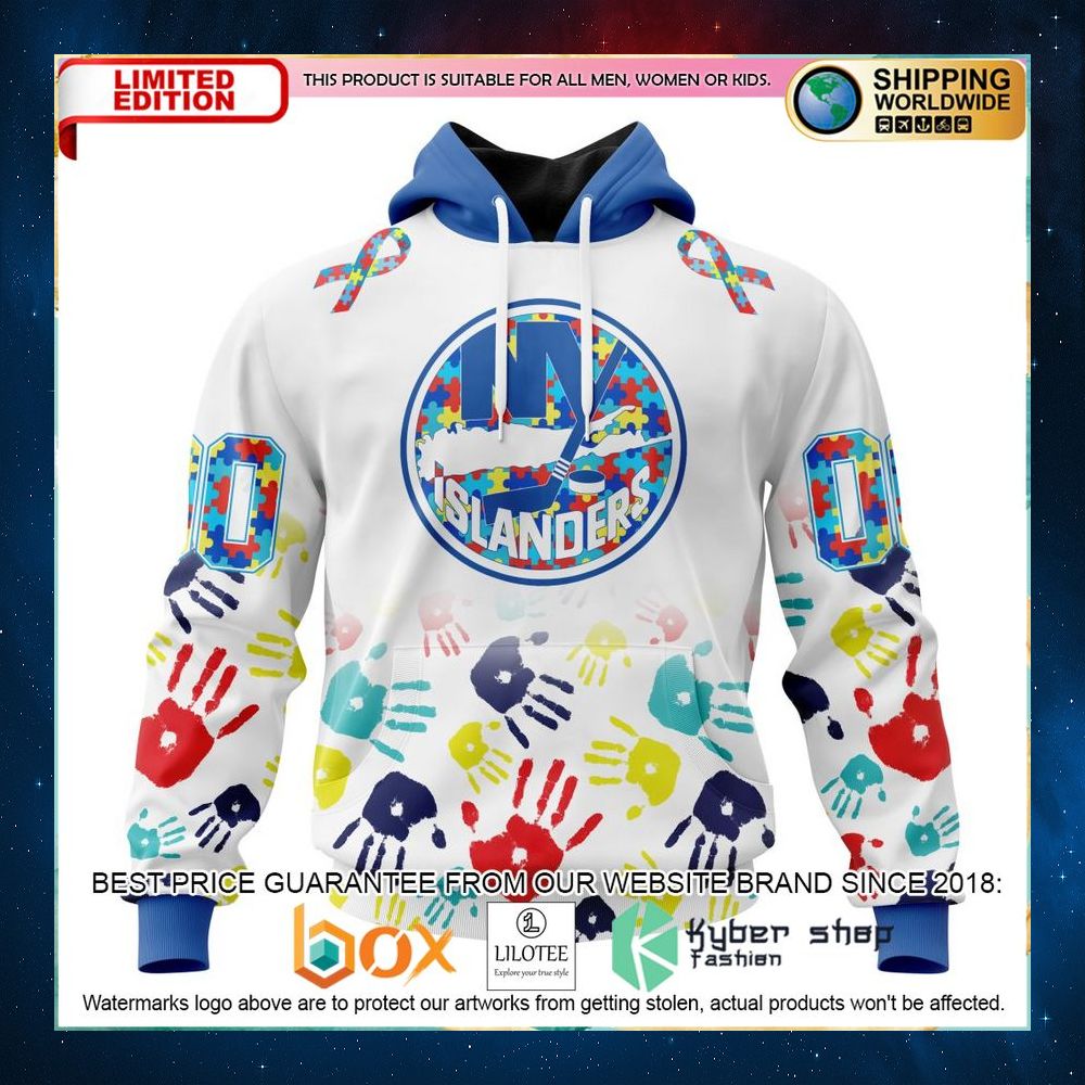 nhl new york islanders autism awareness personalized 3d hoodie shirt 1 728
