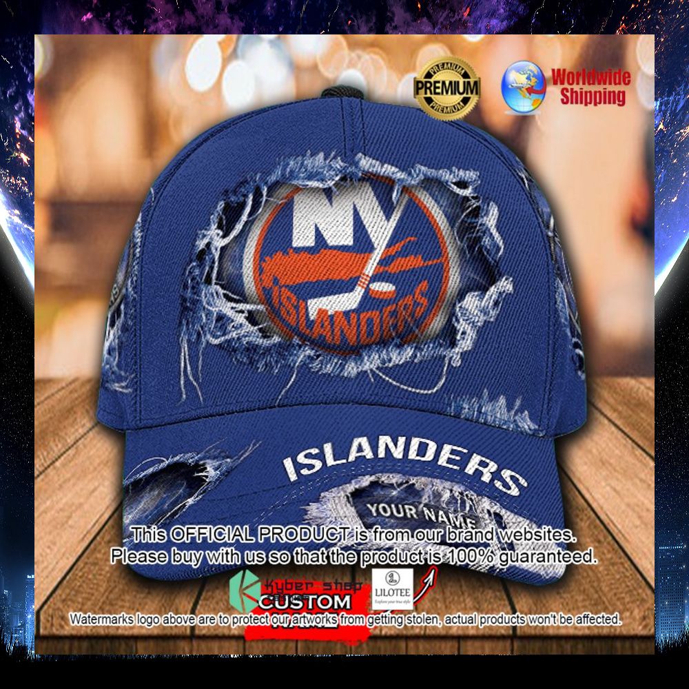 nhl new york islanders custom name cap 1 750