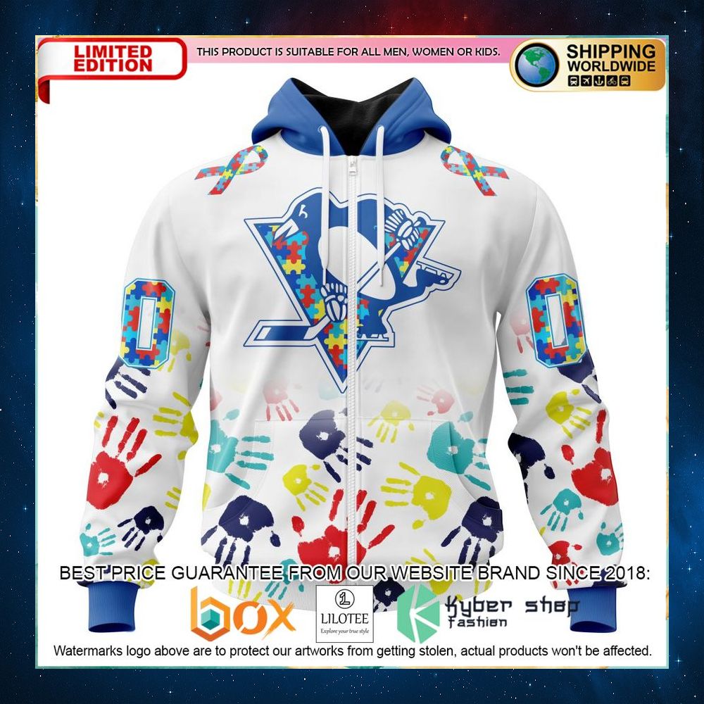 nhl pittsburgh penguins autism awareness personalized 3d hoodie shirt 2 647