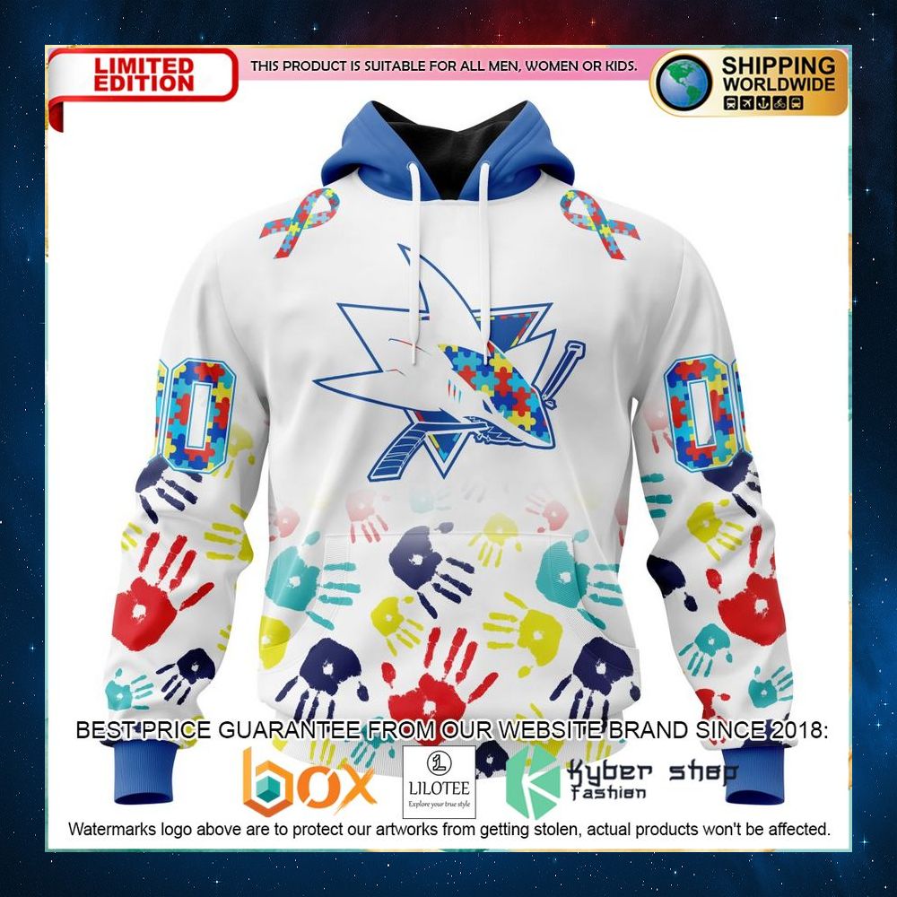 nhl san jose sharks autism awareness personalized 3d hoodie shirt 1 795