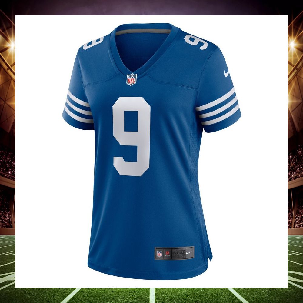 nick foles indianapolis colts blue football jersey 2 665