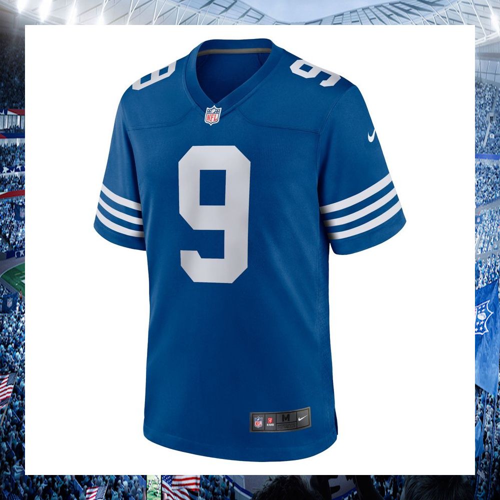nick foles indianapolis colts nike blue football jersey 2 563