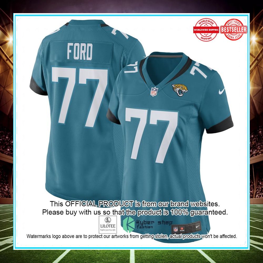 nick ford jacksonville jaguars nike womens game player teal football jersey 1 106