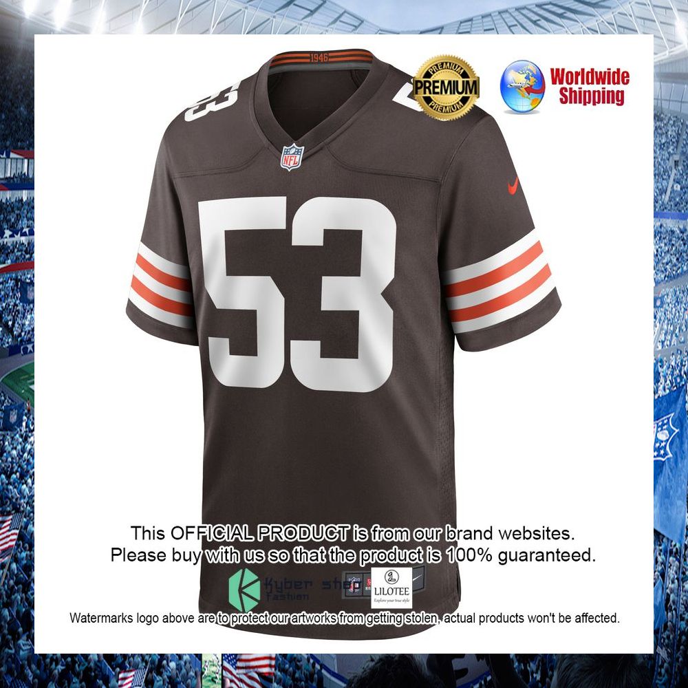 nick harris cleveland browns nike brown football jersey 2 450