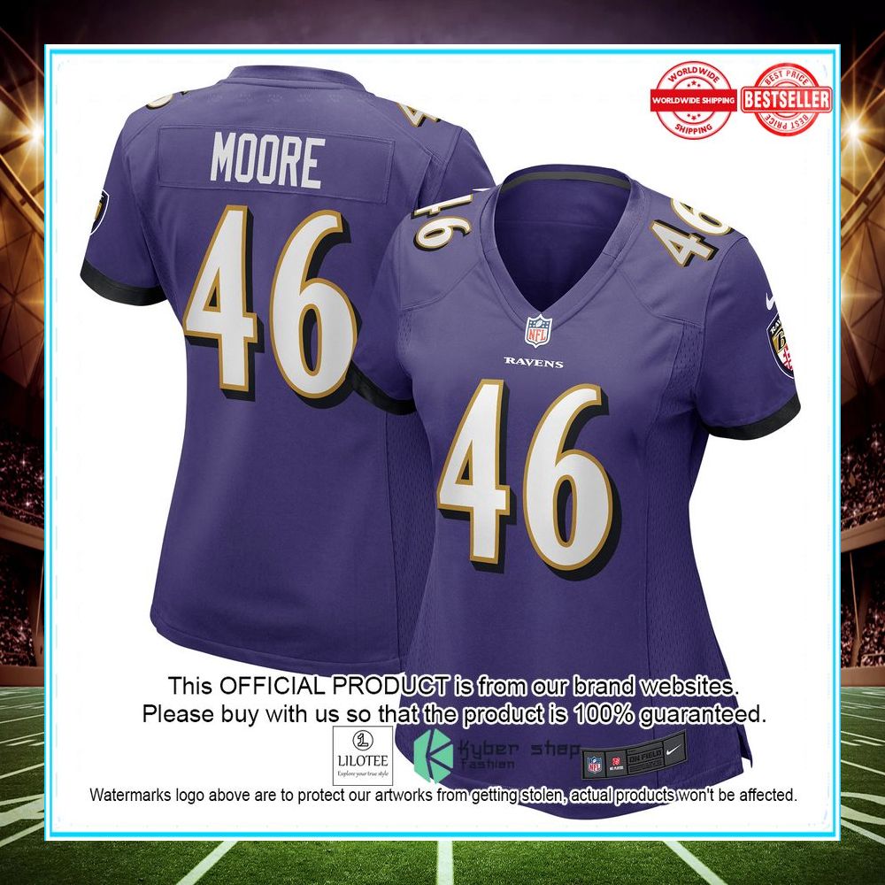 nick moore baltimore ravens nike purple football jersey 1 704