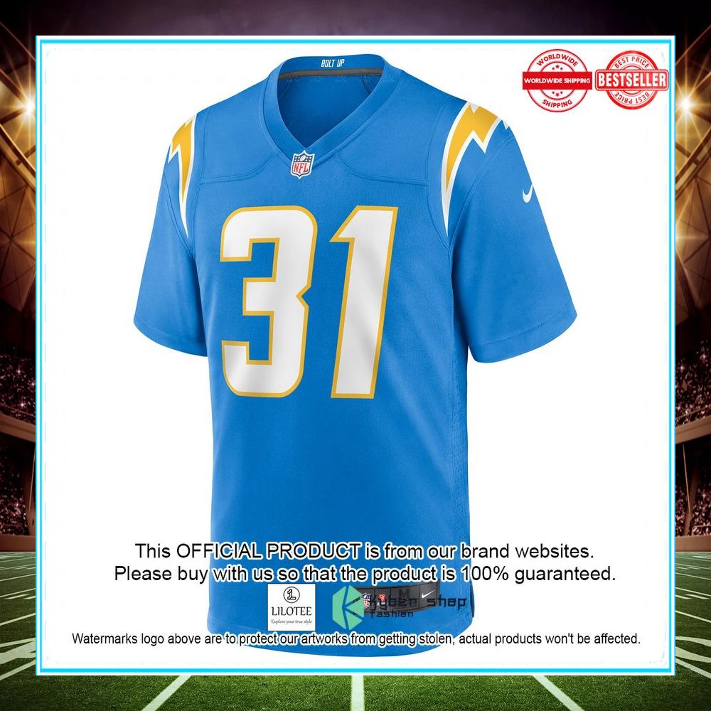 nick niemann los angeles chargers nike game player powder blue football jersey 2 990
