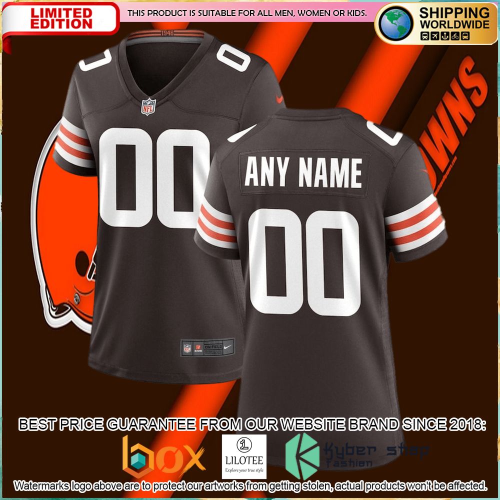 nike cleveland browns womens custom brown football jersey 1 138