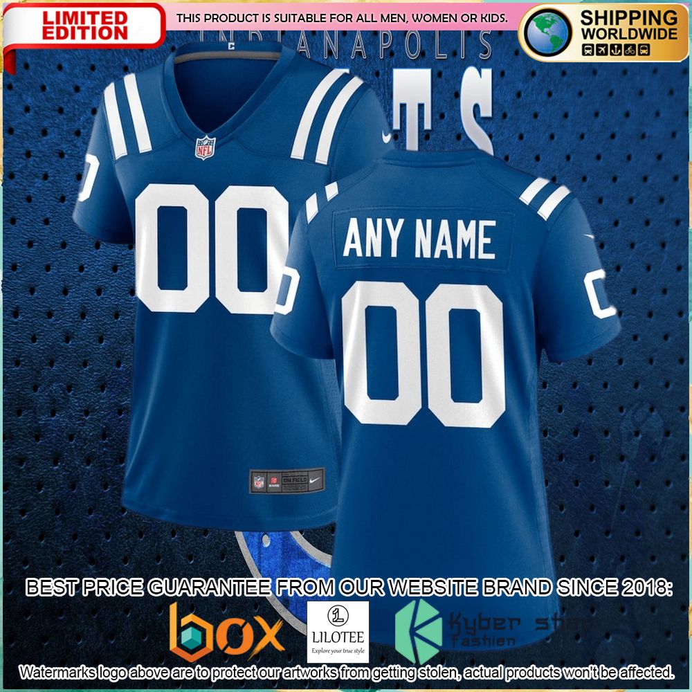 nike indianapolis colts womens custom royal football jersey 1 114