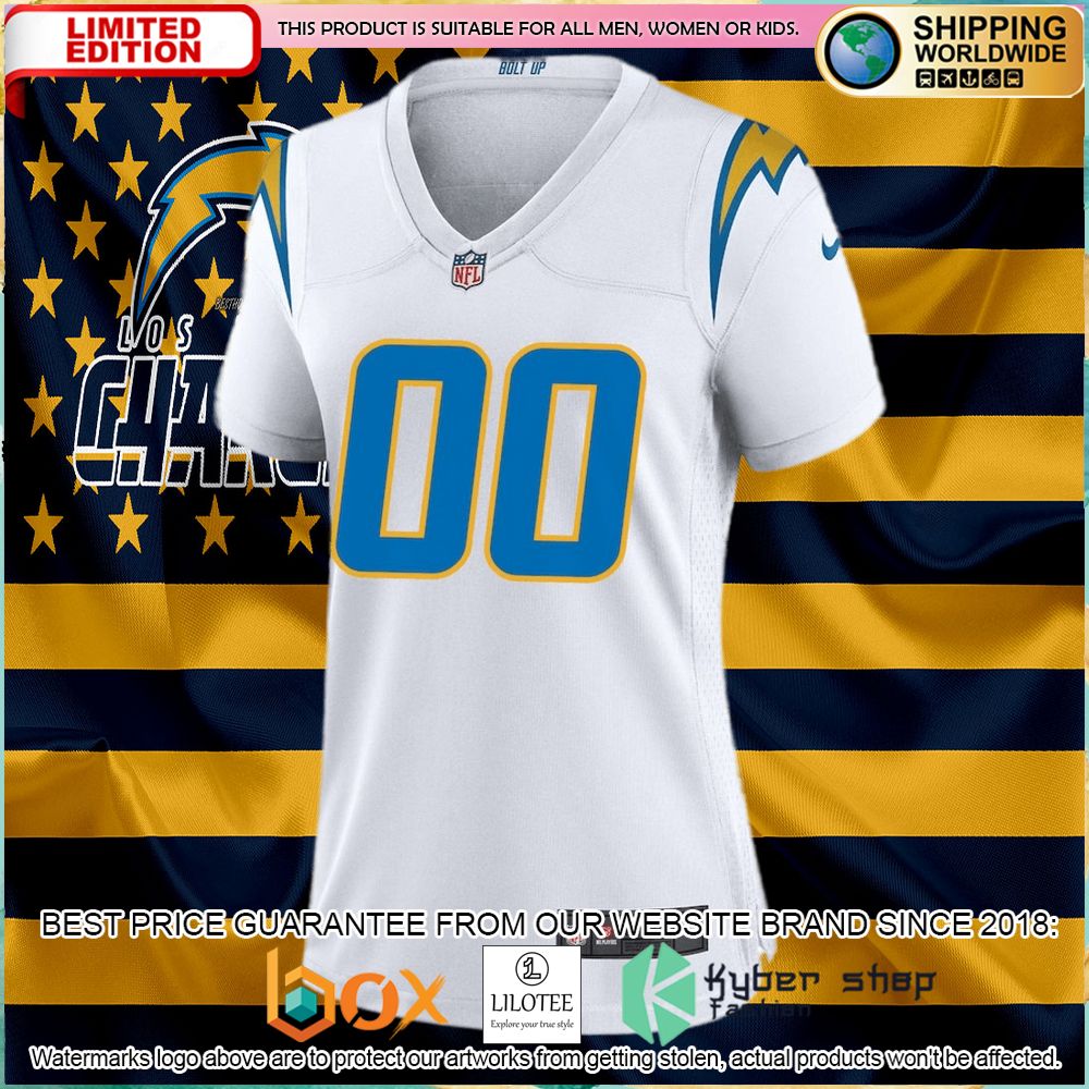 nike los angeles chargers womens custom white football jersey 2 208