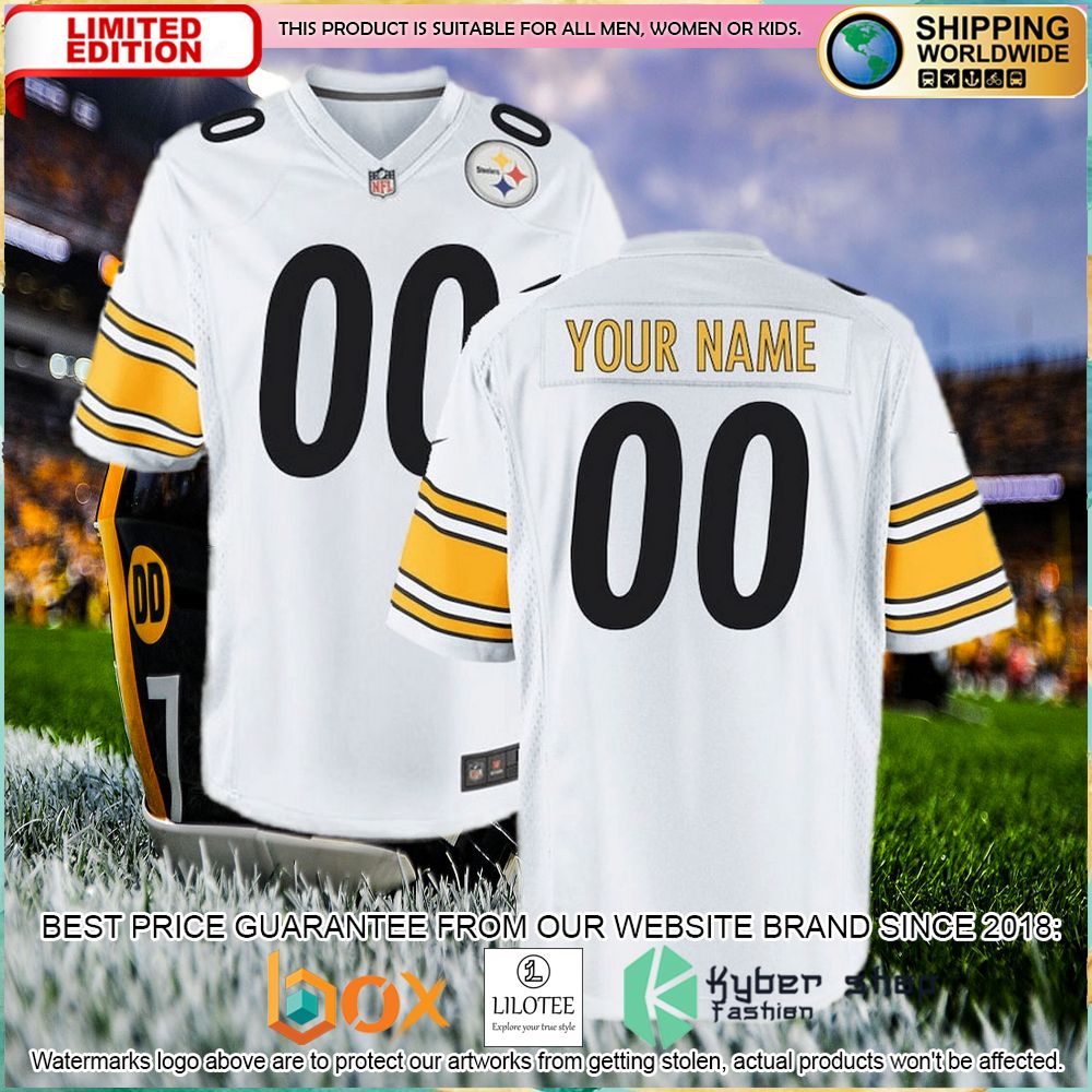 nike pittsburgh steelers custom youth football jersey 1 59