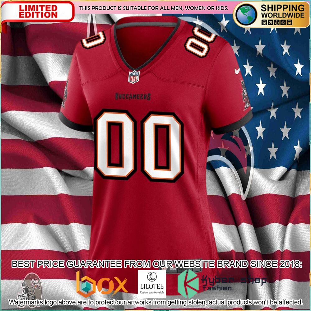 nike tampa bay buccaneers womens custom red football jersey 2 51